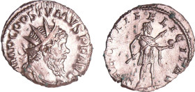 Postume - Antoninien (265-268, Cologne)
A/ IMP C POSTVMVS P F AVG Buste radié à droite. 
R/ SAECVLI FELICITAS. Postume debout à droite.
SUP
C.331 ...
