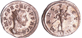 Probus - Aurélianus (278-279, Lyon) - Mars
A/ IMP C PROBVS. P.F. AVG Buste radié et cuirassé à droite. 
R/ MARS VICTOR // II. Mars marchant à droite...