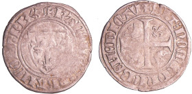 Charles VI (1380-1422) - Blanc guénar - Tournai
Charles VI (1380-1422). A/ + KAROLVS FRANCORV REX. Ecu de France. 
R/ + SIT NOME DNI BENEDICTV. Croi...