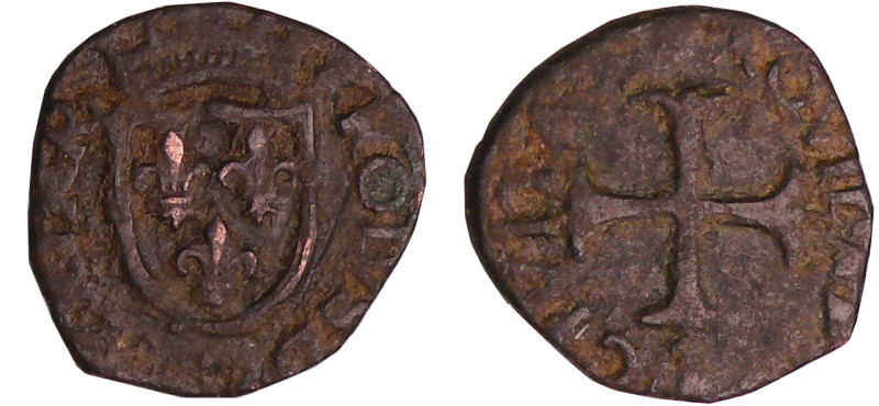 Charles VIII (1483-1498) - Cavallo (Aquilla)
A/ CAROLVS REX FR Ecu de France co...