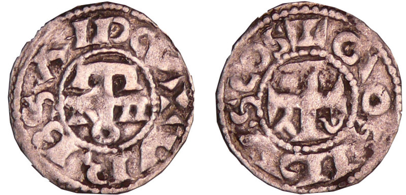 Comté d'Anjou - Geoffroi II - Obole
Geoffroi II (1040-1060). A/ +VRBS ANDEGAV. ...