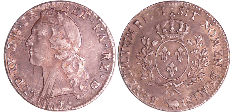 Louis XV (1715-1774) - Ecu de Béarn au bandeau - 1761 (Pau)
TTB
L4L.503-Ga.322...