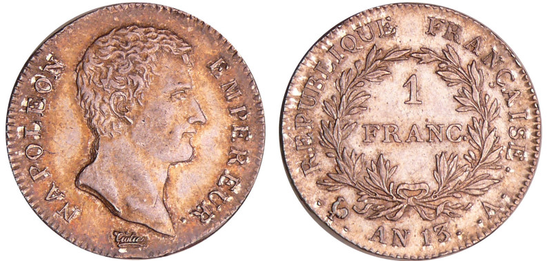 Napoléon 1er (1804-1814) - 1 franc An 13 A (Paris)
SUP+
Ga.443-F.201
 Ar ; 5....