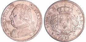 Louis XVIII (1815-1824) - 5 francs au buste habillé 1815 Q (Perpignan)
SUP
Ga.591-F.308
 Ar ; 24.86 gr ; 37 mm