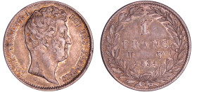 Louis-Philippe Ier (1830-1848) - 1 franc tête nue 1831 H (La Rochelle)
SUP+
Ga.452-F.209
 Ar ; 5.03 gr ; 23 mm