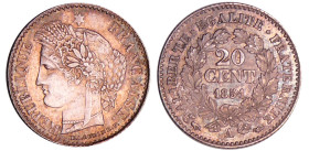 Deuxième république (1848-1852) - 20 centimes Cérès 1851 A (Paris)
SPL
Ga.303-F.146
 Ar ; 1.00 gr ; 15 mm