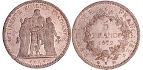 Troisième république (1871-1940) - 5 francs Hercule 1872 A (Paris)
SPL
Ga.745-F.334
 Ar ; 24.96 gr ; 37 mm