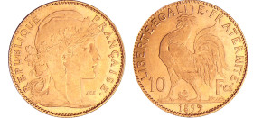 Troisième république (1871-1940) - 10 francs Marianne 1899 A (Paris)
SUP+
Ga.1017-F.509
 Au ; 3.22 gr ; 19 mm