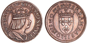 Troisième république (1871-1940) - Louis XII pour Naples, Essai de métal et de module
SUP
Maz.2226
 Ar ; 9.38 gr ; 25 mm
