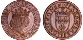Troisième république (1871-1940) - Louis XII pour Naples, Essai de métal et de module
SUP
Maz.2226 var
 Br ; 5.80 gr ; 25 mm