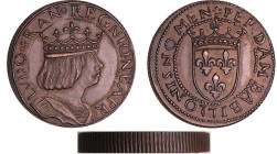 Troisième république (1871-1940) - Louis XII pour Naples, Essai de métal et de module, piedfort
SUP
Maz.2226 var
 Cu ; 15.82 gr ; 25 mm