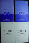 Cinquième république (1959- ) - Boitiers FDC 2000 - 2001 - 2003 - 2004