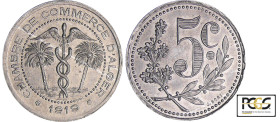 Algérie - Alger - Chambre de commerce - 5 centimes 1919
PCGS MS 65
Lecompte.128
 Al ; 1.46 gr ; 26 mm
