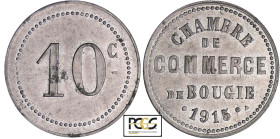 Algérie - Bougie - Chambre de commerce - 10 centimes 1915
PCGS MS 62
Lecompte.238
 Al ; 1.81 gr ; 30 mm