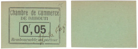 Djibouti - Colonie française (1884-1977) - 5 centimes Chambre de commerce de Djibouti. Non daté (1919)
Neuf
Pick.21-Kolsky.634b
 Carton ; ;