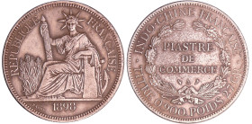 Indochine - piastre 1898
SUP
Lecompte.280
 Ar ; 26.90 gr ; 39 mm