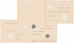 Carton de présentation de la 50 francs 1972 "Union monétaire Ouest Africaine"
Neuf
 Carton ; ;