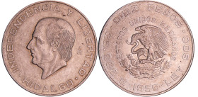 Mexique - 10 Pesos 1956 (Mexico)
SPL
KM#474
 Ar ; 28.91 gr ; 40 mm