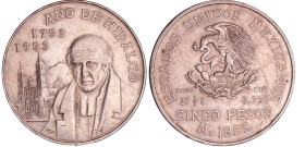 Mexique - 5 Pesos 1953 (Mexico)
SUP
KM#468
 Ar ; 27.73 gr ; 40 mm