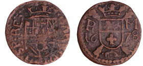 Pays-Bas - Roermond / Ruremonde - Karel II (1665-1700) - Duit 1678
TB+
PW.6406-Vanhoudt.729
 Cu ; 1.23 gr ; 19 mm