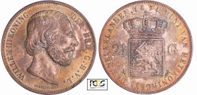 Pays-Bas - Willem III (1849-1890) - 2 1/2 gulden 1871
PCGS AU 55
KM#82-Sch.597
 Ar ; 24.93 gr ; 38 mm