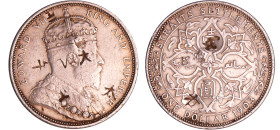Straits Settlments (Malaisie ) - Dollar 1903 avec contremarques chinoises
TTB
KM#26
 Ar ; 26.93 gr ; 37 mm