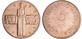 Suisse - 5 francs 1963
SPL
 Ar ; 14.93 gr ; 31 mm