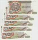 Zaïre - Lot de 5 billets de 1 zaîre 1977
Lot de 5 billets avec des numéros de série consécutifs
UNC
P.18b