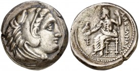 Imperio Macedonio. Alejandro III, Magno (336-323 a.C.). Macedonia. Amfípolis. Tetradracma. (S. 6713 var) (MJP. 83cº). 14,89 g. MBC+.
