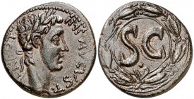 (5-12 d.C.). Octavio Augusto. Siria. Antioquía ad Orontem. AE 28. (S.GIC. 108 var) (RPC. I, 4264). 13,38 g. Bella. EBC-.