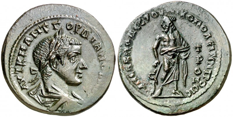 s/d. Gordiano III. Moesia inferior. Nicopolis ad Istrum. AE 28. (S.GIC 3648 var)...