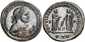 (305-307 d.C.). Diocleciano. Treveri. Follis. (Spink 12928) (Co. 426) (RIC. 677a). 9,84 g. Bella. Ex Lanz 22/05/2006, nº 786. EBC.
