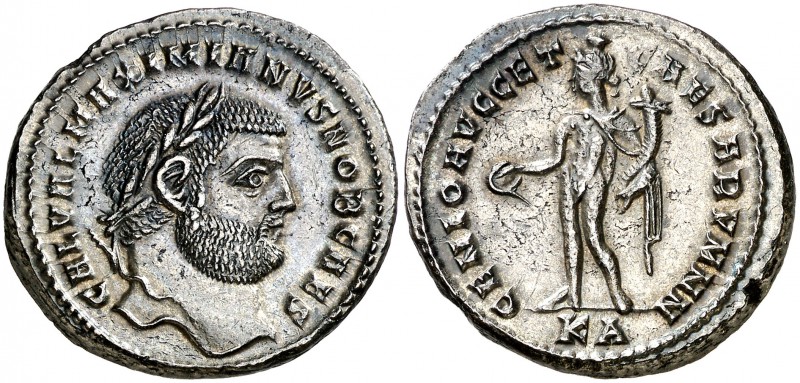 (297-299 d.C.). Galerio Maximiano. Cyzicus. Follis. (Spink 14342) (Co. 39) (RIC....