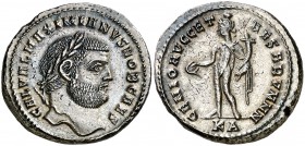 (297-299 d.C.). Galerio Maximiano. Cyzicus. Follis. (Spink 14342) (Co. 39) (RIC. 11b). 10,94 g. Bella. EBC.