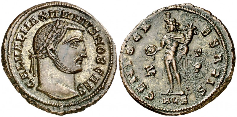 (308-310 d.C.). Maximino II, Daza. Alejandría. Follis. (Spink 14730) (Co. 41) (R...