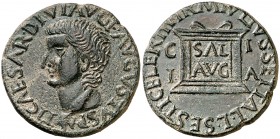 Ilici (Elx). Tiberio. As. (FAB. 1522) (ACIP. 3207a). 10,84 g. EBC-.