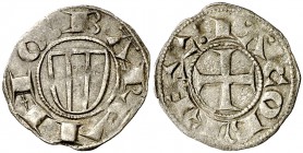 Jaume I (1213-1276). Barcelona. Diner de doblenc. (Cru.V.S. 304) (Cru.C.G. 2118). 0,72 g. Buen ejemplar. MBC+.