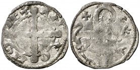 Alfonso IX (1188-1230). Elmantica (Salamanca). Dinero. (AB. 126). 0,86 g. Escasa. MBC.