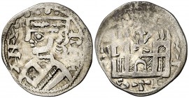 Alfonso VIII (1158-1214). C (¿Calahorra?). Dinero. (AB. 196). 0,84 g. Escasa. MBC-.