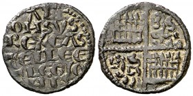 Alfonso X (1252-1284). Sin marca de ceca. Óbolo de las 6 líneas. (AB. 247). 0,47 g. Buen ejemplar. Escasa así. MBC+.