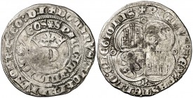 Pedro I (1350-1368). Burgos. Real. (AB. 378). 3,37 g. MBC-.