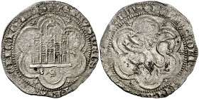 Pedro I (1350-1368). Sevilla. ¿4 maravedís?. (AB. 386). 3,84 g. Escasa así. MBC+.