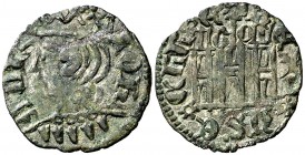 Juan I (1379-1390). ¿Toro?. Cornado. (AB. 574 var). 0,70 g. Rara. MBC/MBC+.