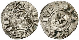 Sancho el Fuerte (1194-1234). Navarra. Dinero. (Cru.V.S. 224.1). 0,72 g. Escasa. MBC.