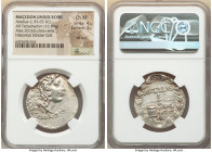 MACEDON UNDER ROME. Aesillas, as Quaestor (ca. 95-65 BC). AR tetradrachm (31mm, 16.59 gm, 11h). NGC Choice XF 4/5 - 3/5, die shift. Uncertain mint. MA...