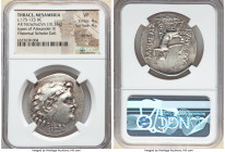 THRACE. Mesambria. Ca. 175-125 BC. AR tetradrachm (34mm, 16.33 gm, 12h). NGC VF 4/5 - 4/5, die shift. Late posthumous issue in the name and types of A...