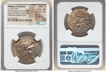 THRACE. Odessus. Ca. 125-70 BC. AR tetradrachm (30mm, 16.64 gm, 12h). NGC MS 4/5 - 3/5, die shift. Time of Mithradates VI Eupator, in the name and typ...