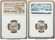 THESSALY. Thessalian League. Ca. 2nd-1st centuries BC. AR stater or double victoriatus (23mm, 12h). NGC Choice VF. Aristocles, magistrate. Laureate he...