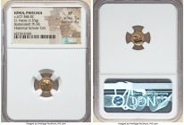 IONIA. Phocaea. Ca. 477-388 BC. EL sixth-stater or hecte (10mm, 2.53 gm, 12h). NGC XF 5/5 - 4/5. Head of Io left, hair bound with taenia, horn above t...