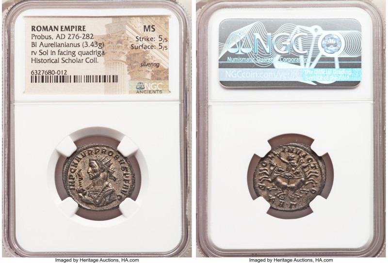 Probus (AD 276-282). BI antoninianus (23mm, 3.43 gm, 12h). NGC MS 5/5 - 5/5, Sil...